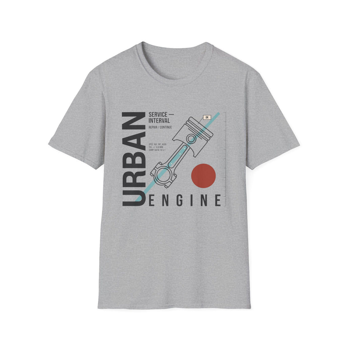 Urban Engine Piston T-Shirt